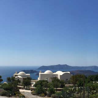 THE DOME HOUSE IS APPROACHED VIA A PRIVATE DRIVEWAY